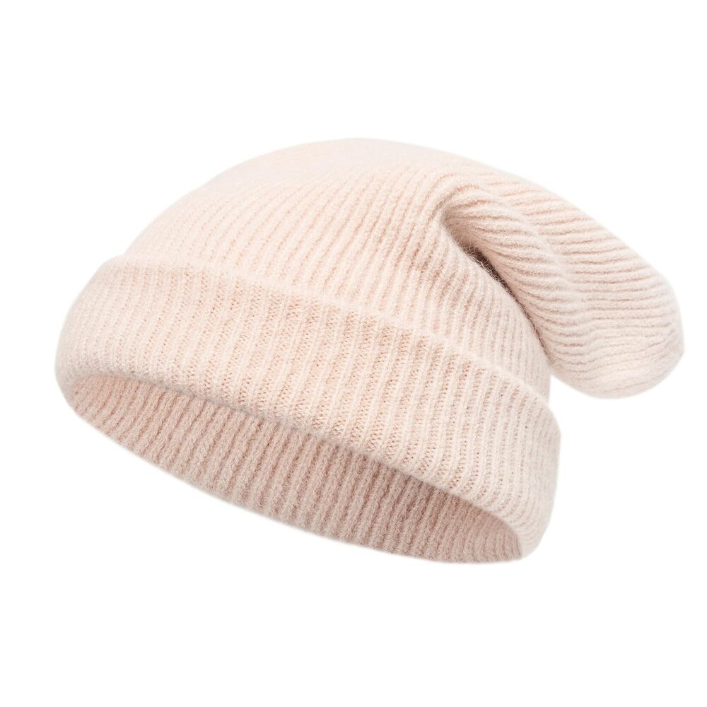 3682 Knitted Merino Wool Double-Sided Beanie and , Ultra Thick Soft Warm